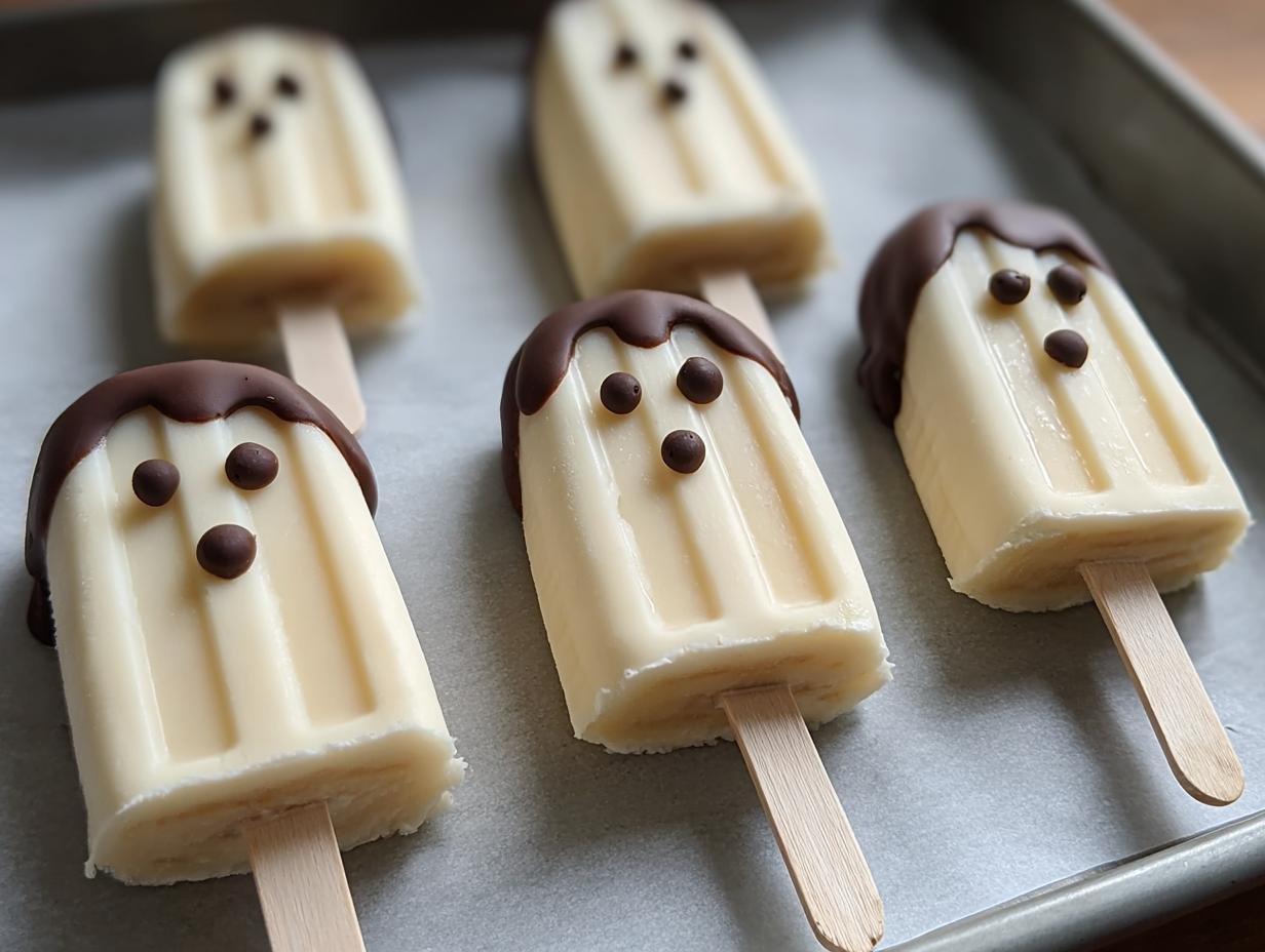 Frozen Chocolate Banana Ghost: 4 Spooky Tips - Frozen Chocolate Banana Ghost - additional detail