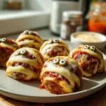 Mummy Meatball Parmesan Dinner