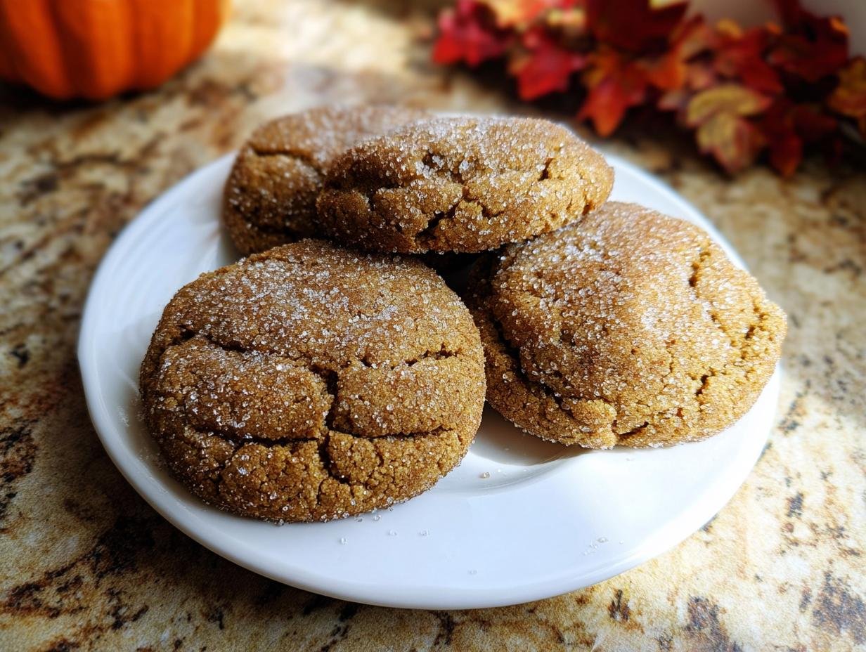 Chewy Pumpkin Molasses Cookies: 10 Min Prep - Pumpkin Molasses Cookies - additional detail