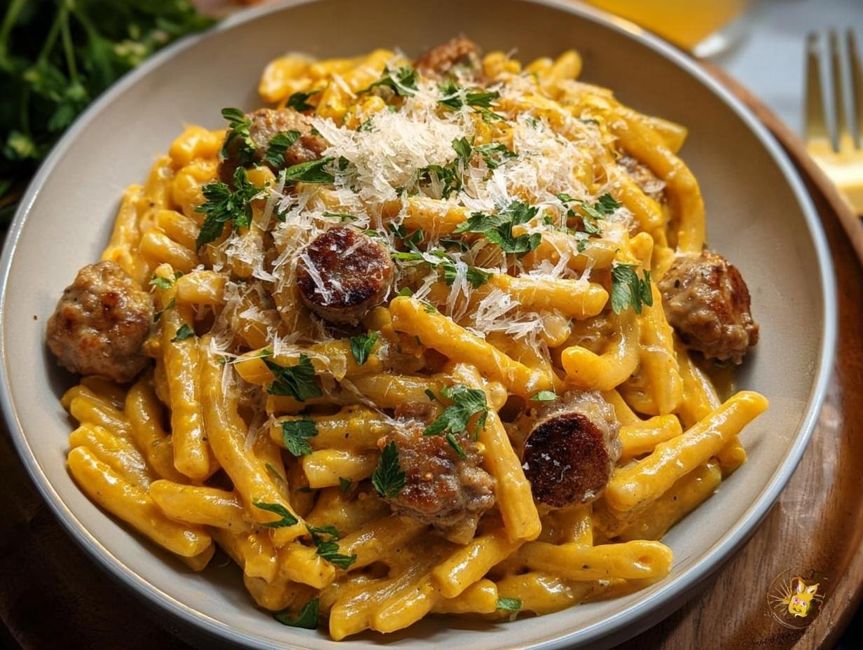 Pumpkin Sausage Pasta Dinner