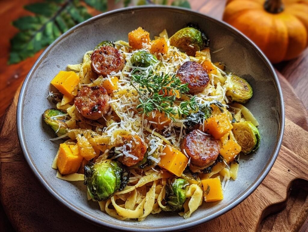 Autumn Sausage Pasta Squash