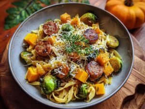 Autumn Sausage Pasta Squash: 1 Easy Fall Dinner 9 Autumn Sausage Pasta Squash