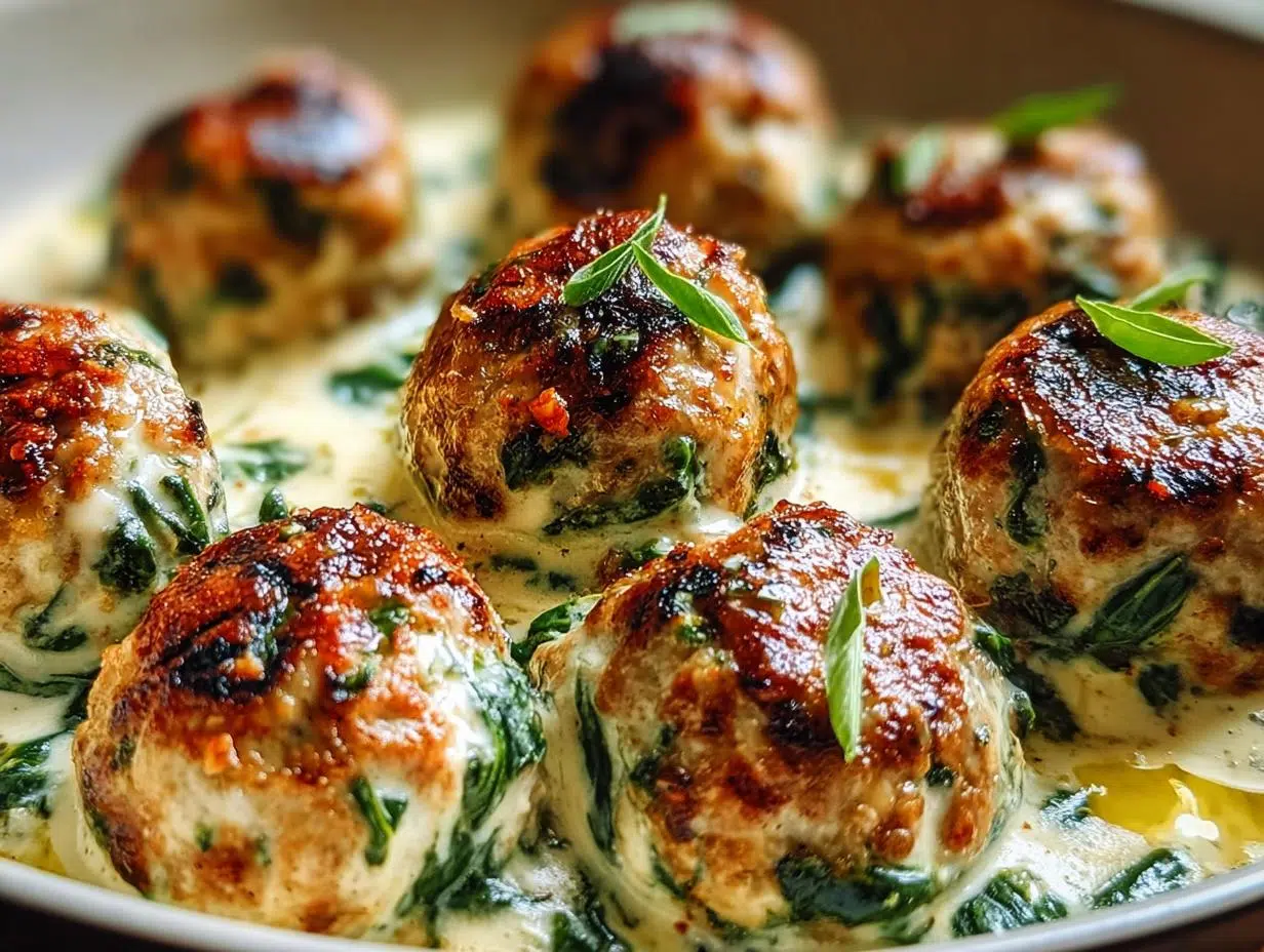 Amazing Baked Chicken Ricotta Meatballs Done 1-2-3 - Baked Chicken Ricotta Meatballs - main visual representation