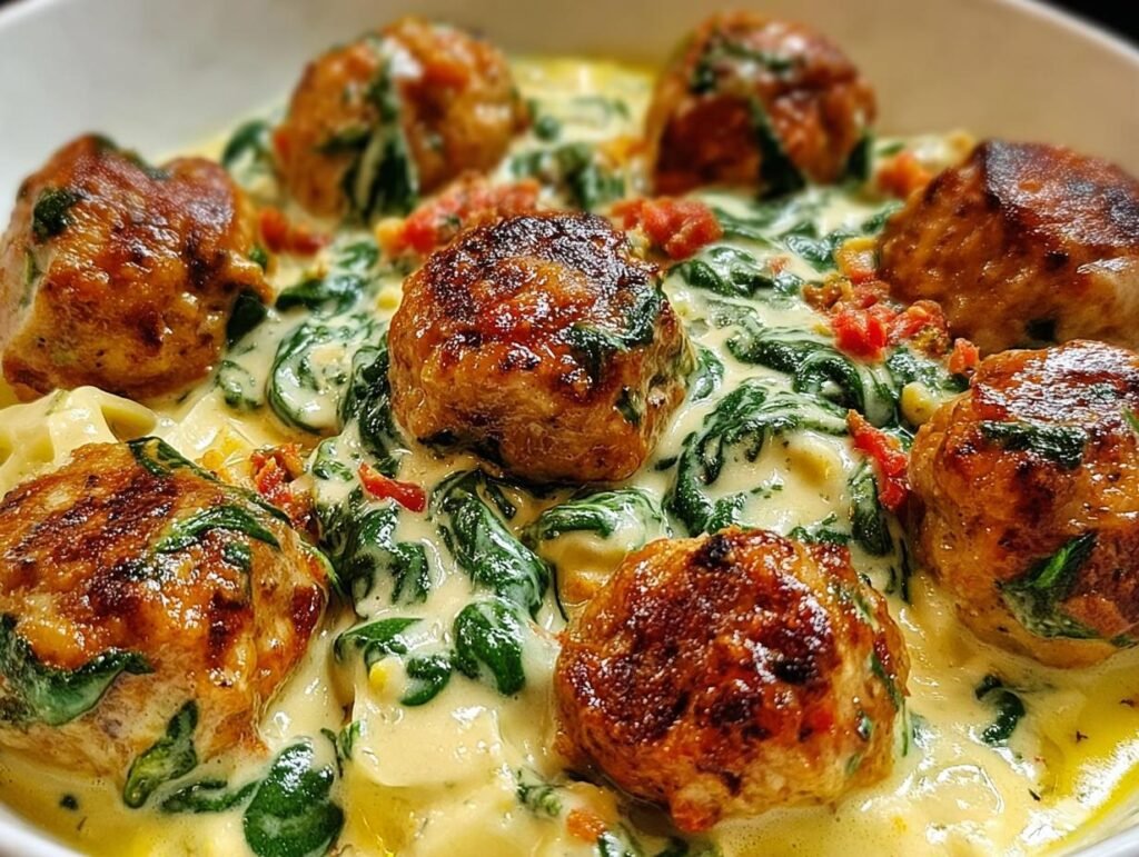 Baked Chicken Ricotta Meatballs