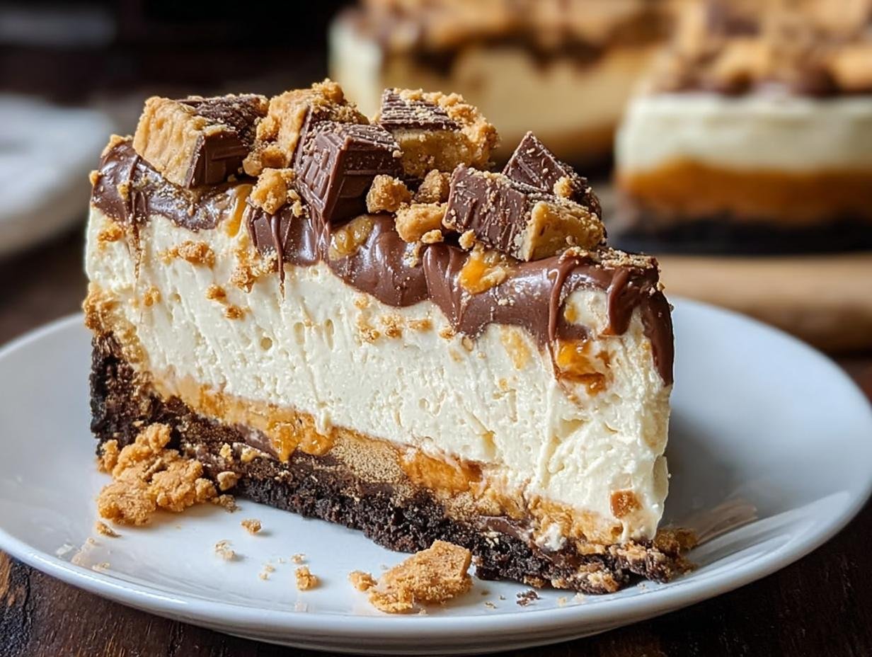 Incredible Butterfinger Cheesecake: 1 Joyful Bite - Butterfinger Cheesecake Incredible - additional detail