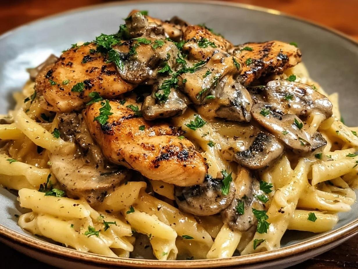 Chicken Marsala Pasta: Amazing 30-Min Meal - Chicken Marsala Pasta - additional detail