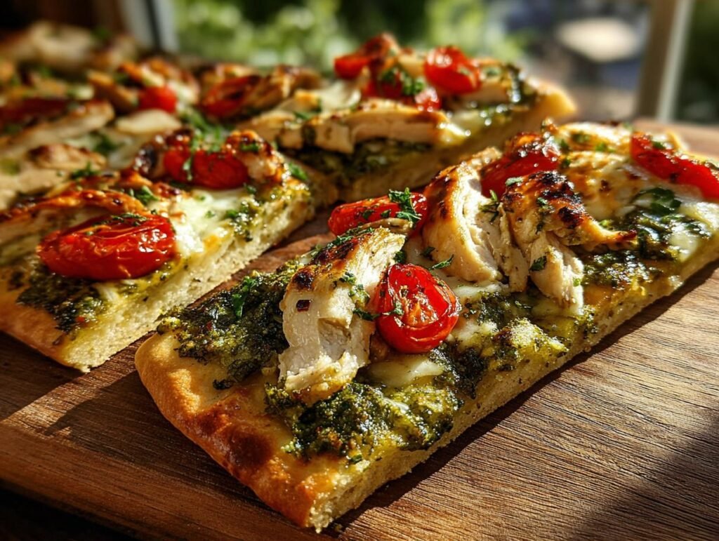 Chicken Pesto Flatbread