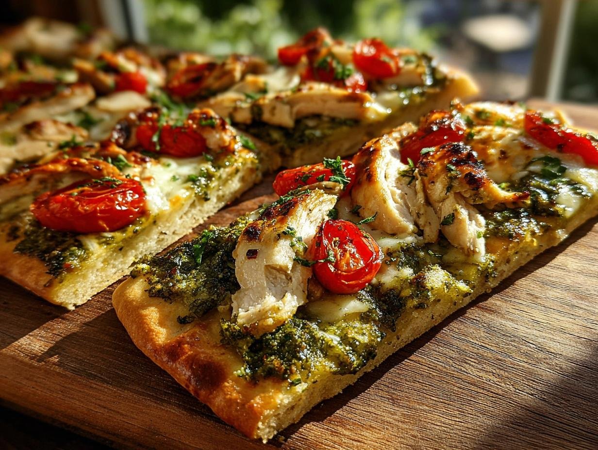 Chicken Pesto Flatbread
