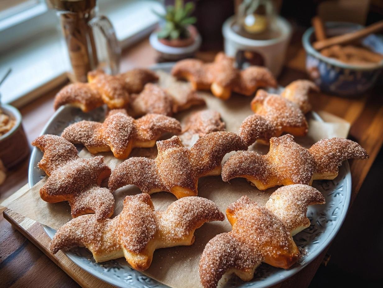 Cinnamon Sugar Bat Bites: 10 Amazing Cookie Hooks 2 Cinnamon Sugar Bat Bites: 10 Amazing Cookie Hooks - Cinnamon Sugar Bat Bites - additional detail
