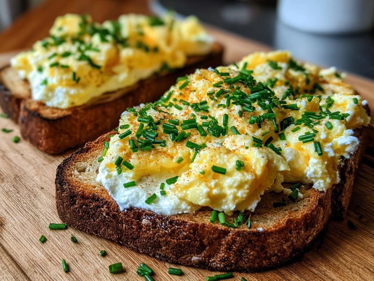 Egg Ricotta Toast: Glorious 10-Min Breakfast - Egg Ricotta Toast - additional detail
