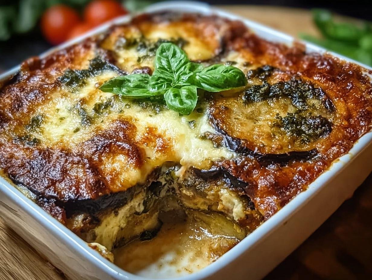 Eggplant Ricotta Bake Layer
