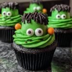 Frankenstein Cupcakes: 1 Spooky Delight 4 Frankenstein Cupcakes