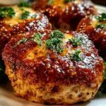 Garlic Parmesan Chicken Meatloaves