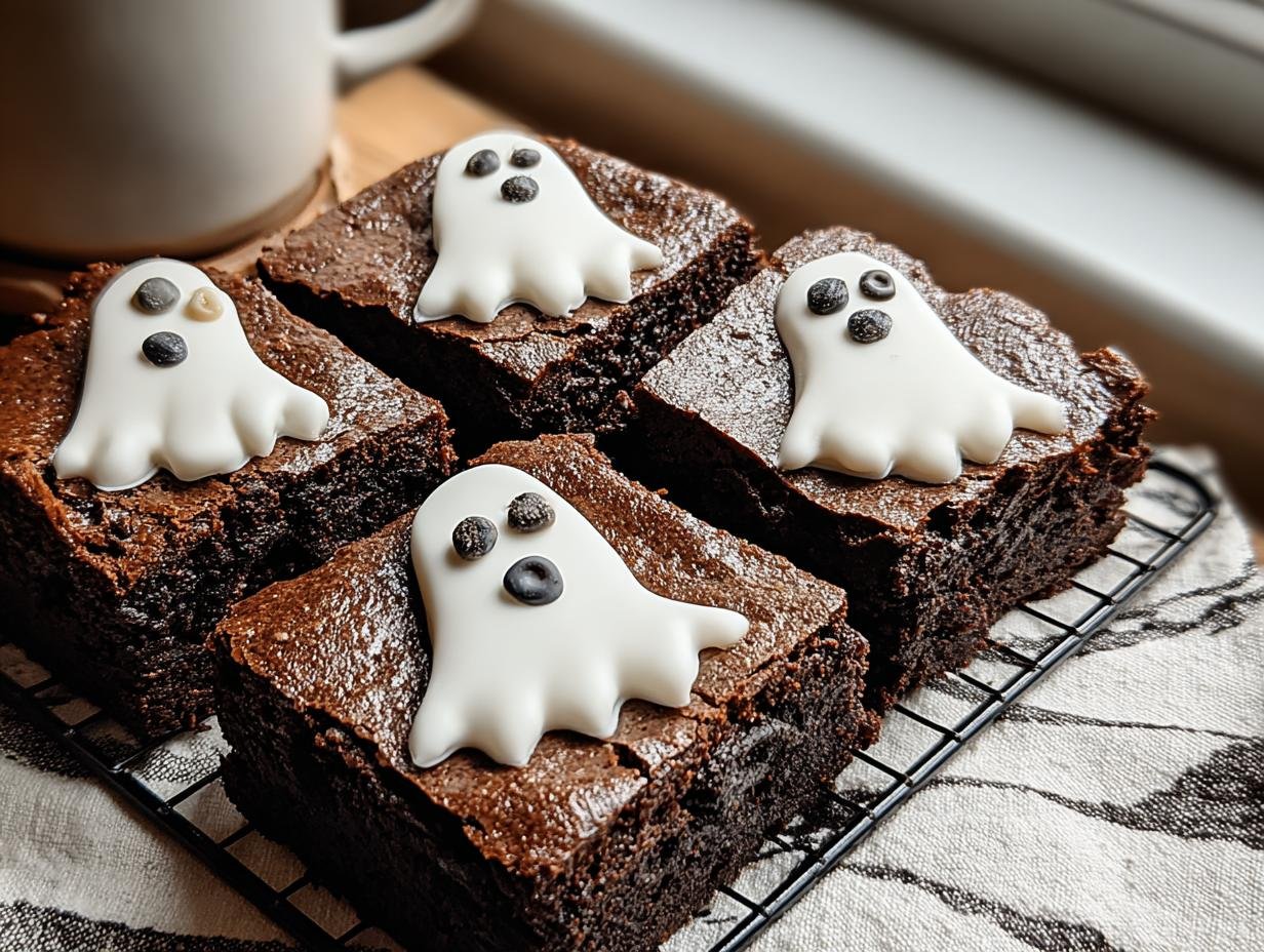 Ghost Brownies: Adorable Halloween Treats 2 Ghost Brownies: Adorable Halloween Treats - Ghost Brownies - additional detail