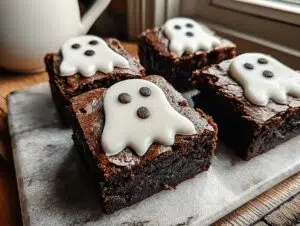 Ghost Brownies: Adorable Halloween Treats 7 Ghost Brownies