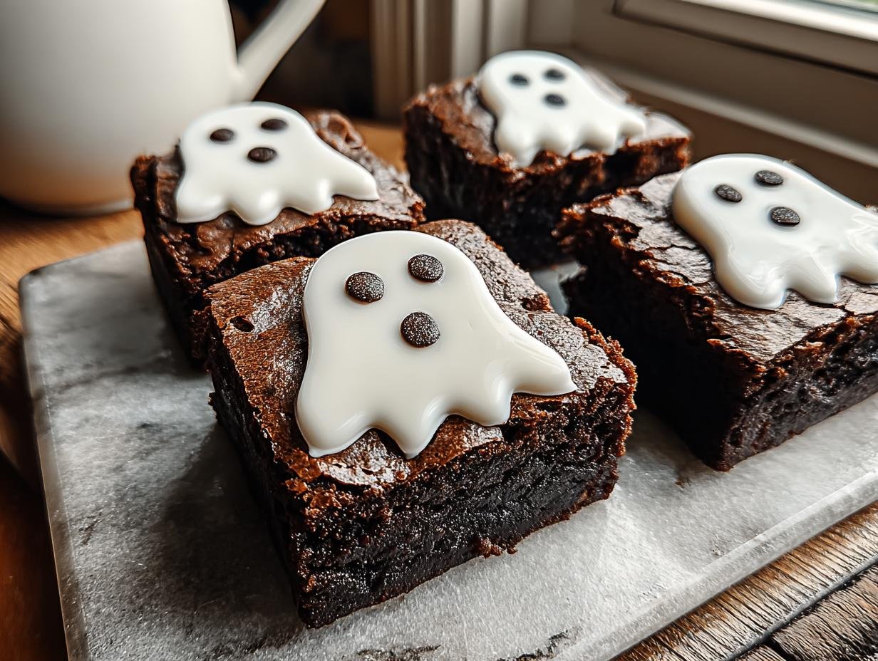 Ghost Brownies: Adorable Halloween Treats 1 Ghost Brownies