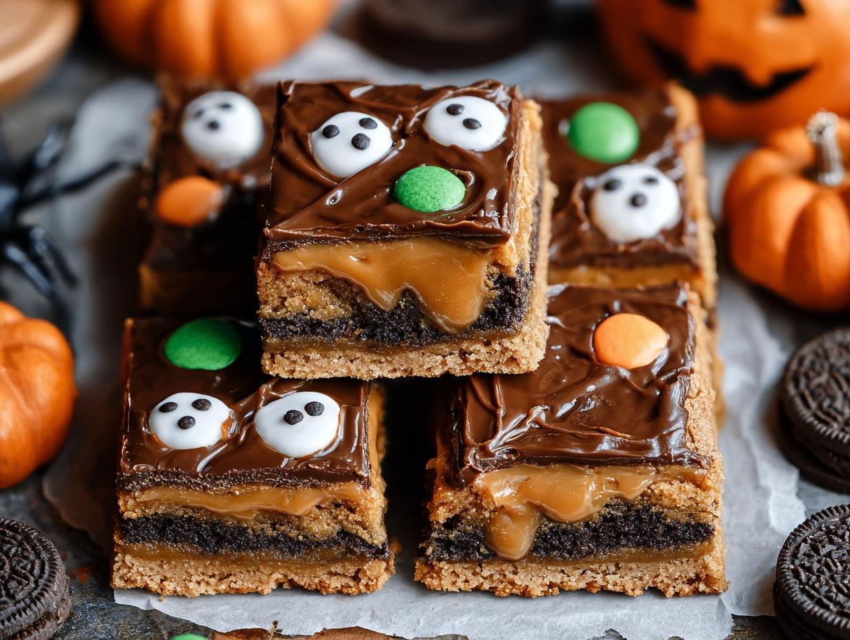 Bewitching Halloween Cookie Bars: 1 Magical Recipe 2 Bewitching Halloween Cookie Bars: 1 Magical Recipe - Halloween Cookie Bars - additional detail