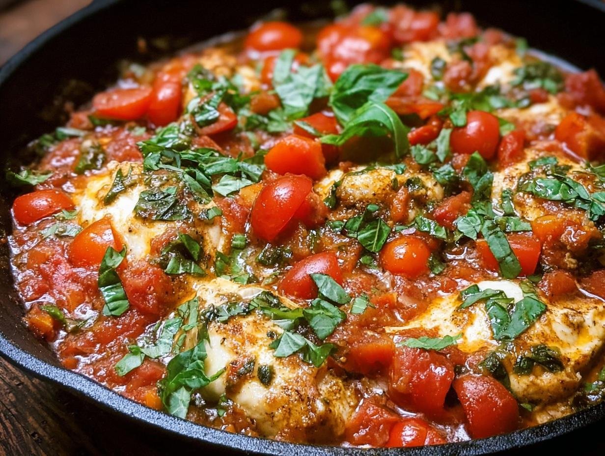 Healthy Chicken Pomodoro Skillet: 1 Pan Meal 2 Healthy Chicken Pomodoro Skillet: 1 Pan Meal - Healthy Chicken Pomodoro Skillet - additional detail