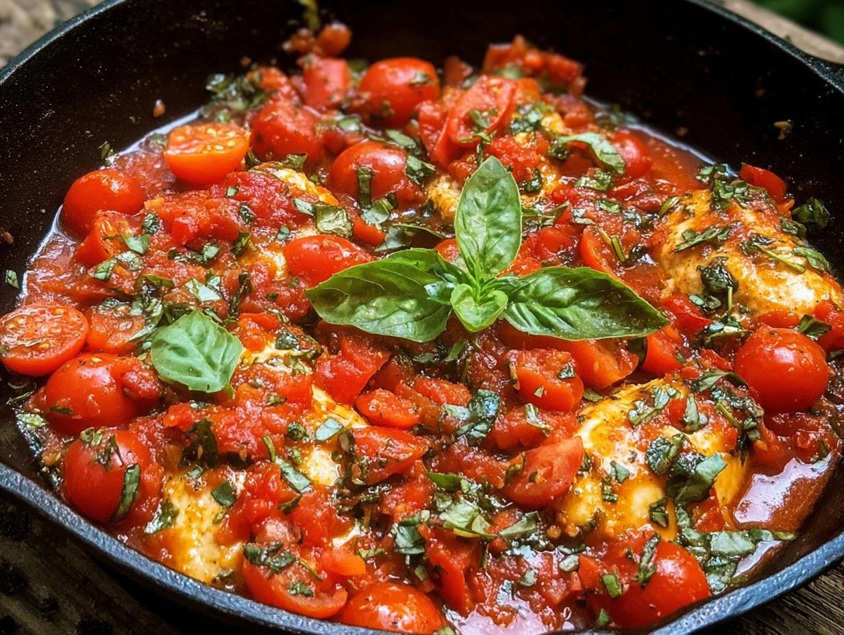 Healthy Chicken Pomodoro Skillet: 1 Pan Meal 3 Healthy Chicken Pomodoro Skillet: 1 Pan Meal - Healthy Chicken Pomodoro Skillet - additional detail