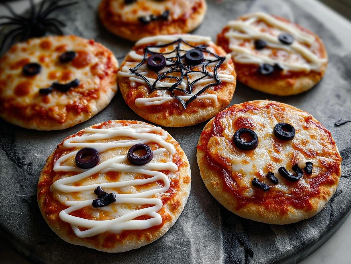 Mini Halloween Pizzas Fun: Delightful Spooky Bites - Mini Halloween Pizzas Fun - additional detail