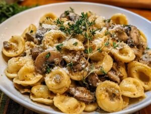 Orecchiette Mushroom Thyme Sauce