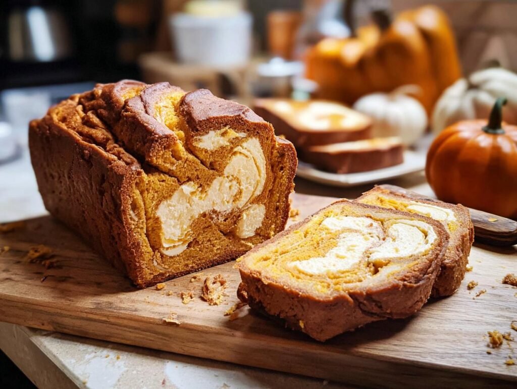 Pumpkin Cream Cheese Bread