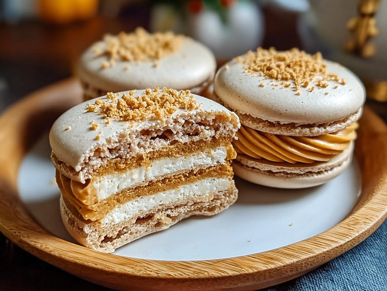 Incredible Pumpkin Pie Macarons: 1 Amazing Fall Treat - Pumpkin Pie Macarons Incredible - additional detail