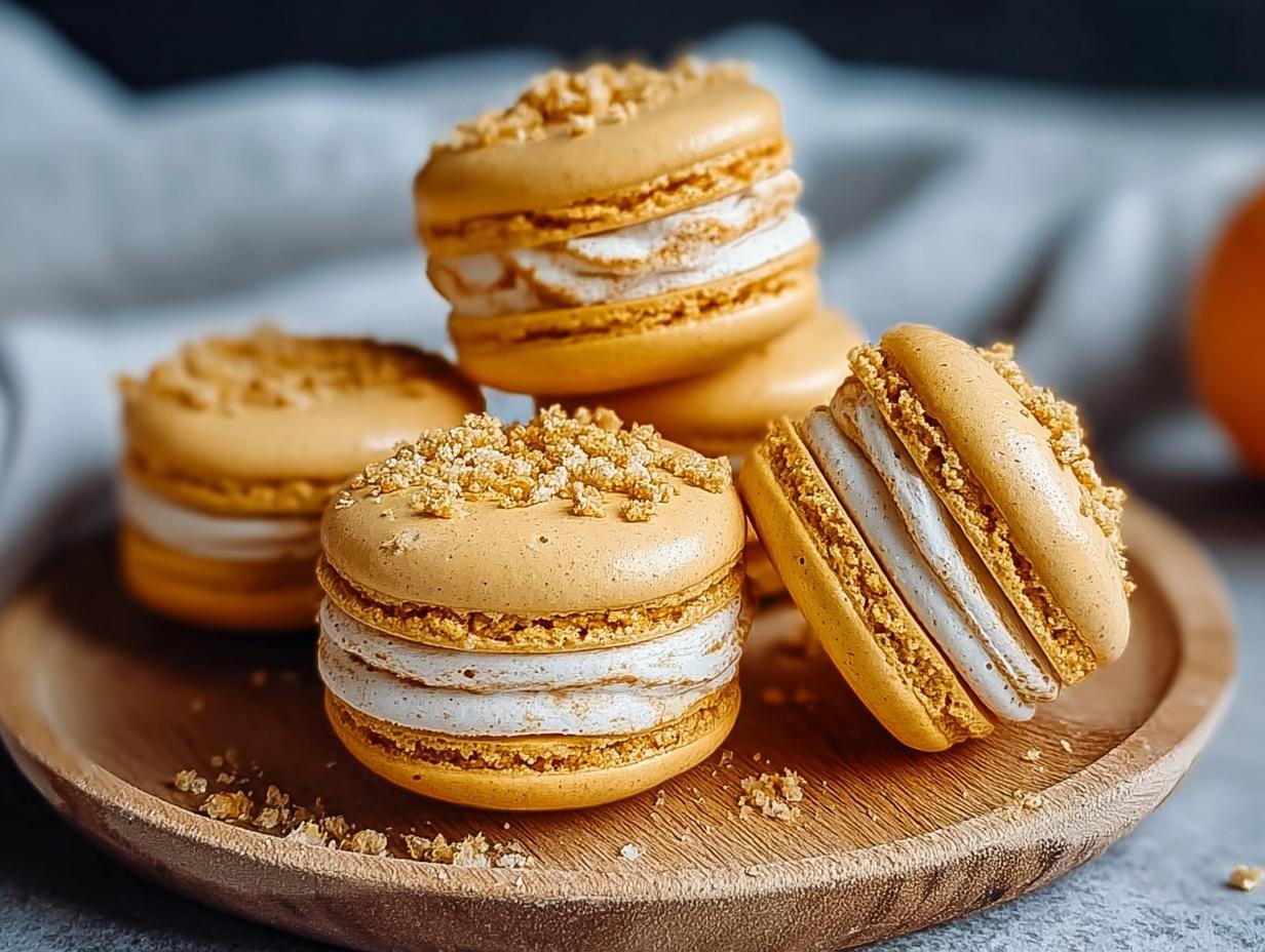 Incredible Pumpkin Pie Macarons: 1 Amazing Fall Treat 1 Pumpkin Pie Macarons Incredible