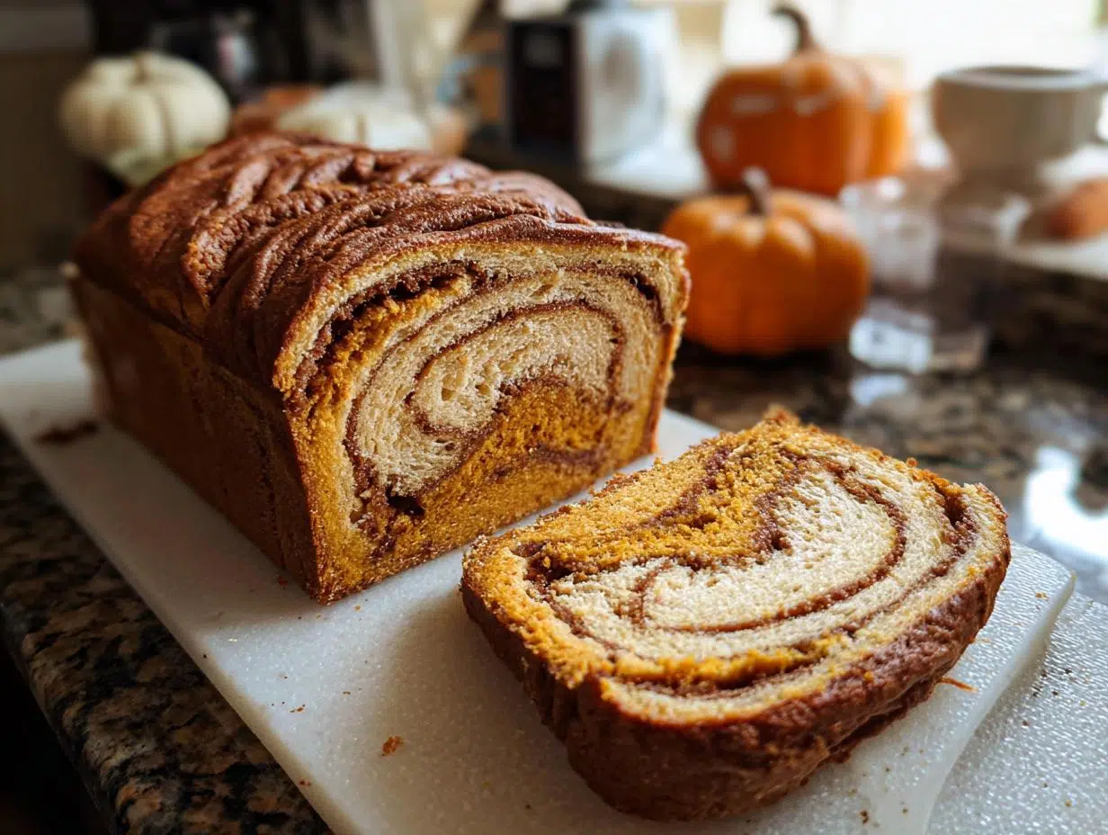 Pumpkin Spice Swirl Bread: Amazing Fall Treat - Pumpkin Spice Swirl Bread - additional detail