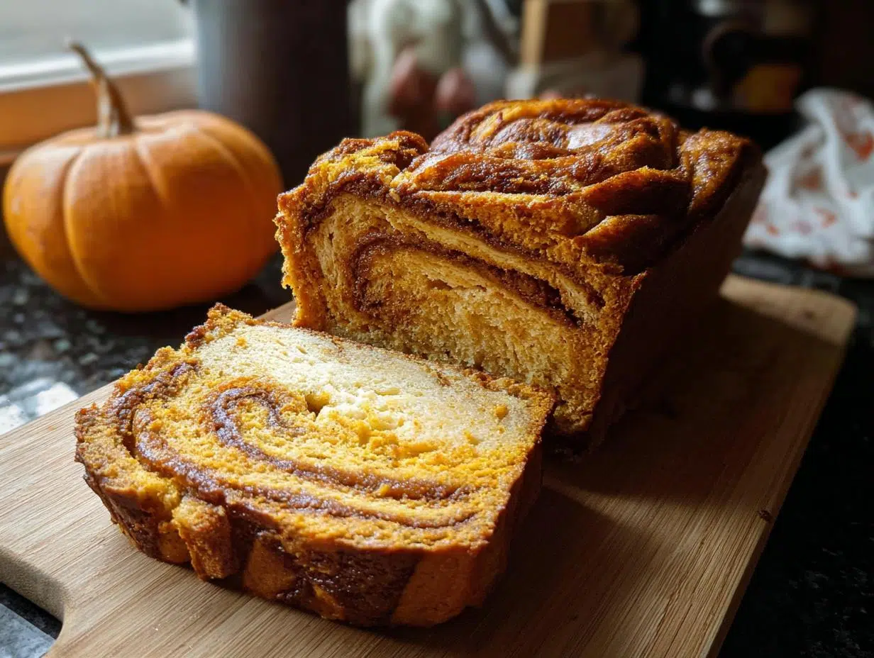 Pumpkin Spice Swirl Bread: Amazing Fall Treat - Pumpkin Spice Swirl Bread - additional detail