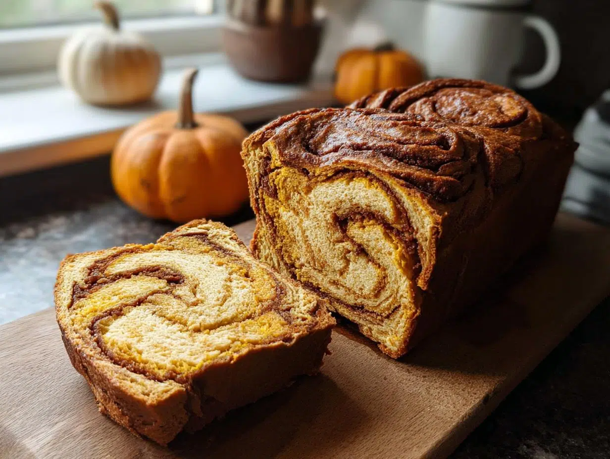 Pumpkin Spice Swirl Bread