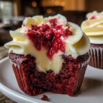 Red Velvet Vampire Cupcakes: Spooky Delight 4 Red Velvet Vampire Cupcakes