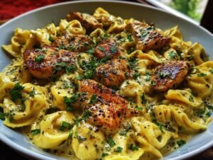 Spicy Garlic Chicken Tortellini