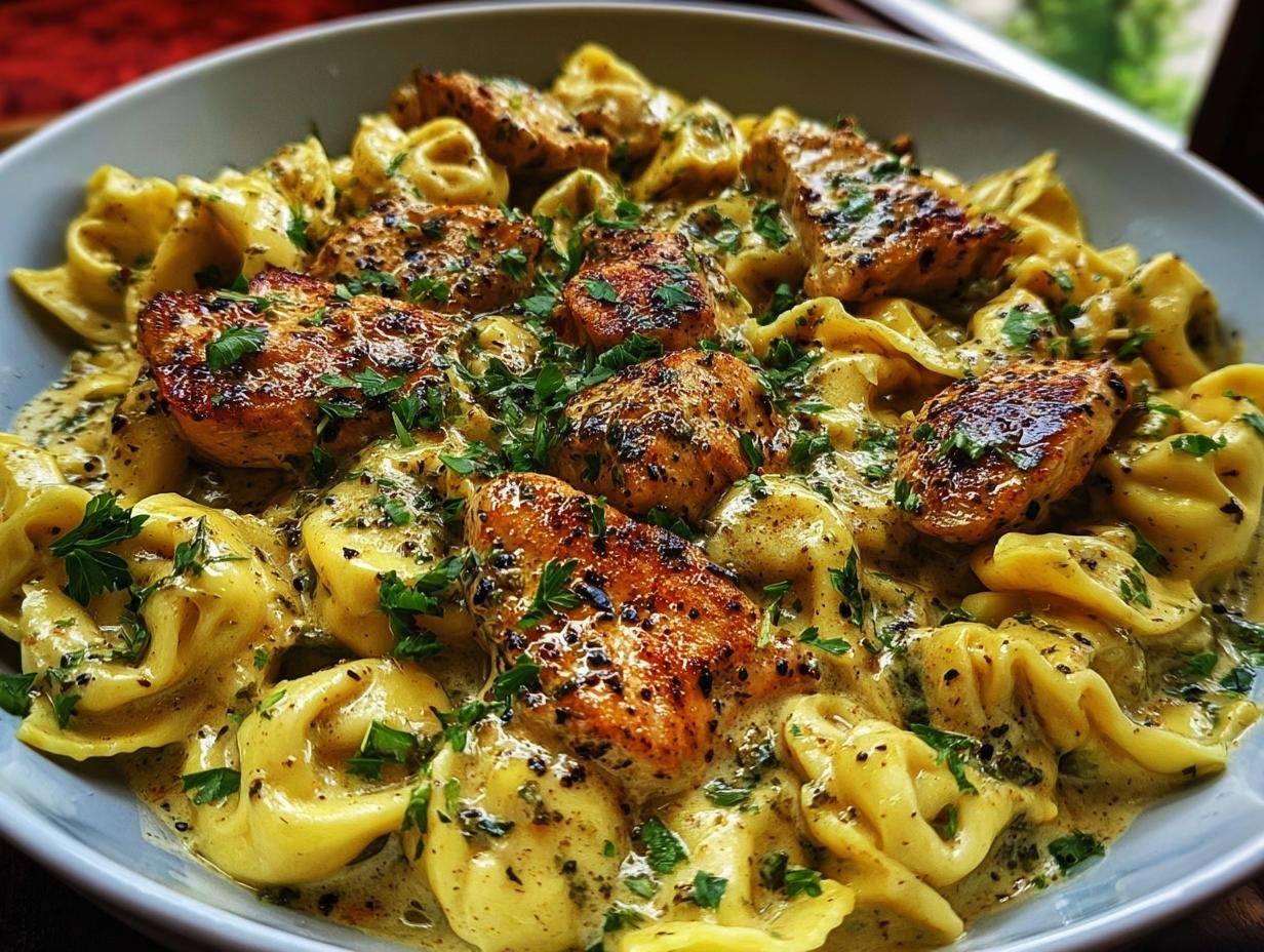 Spicy Garlic Chicken Tortellini