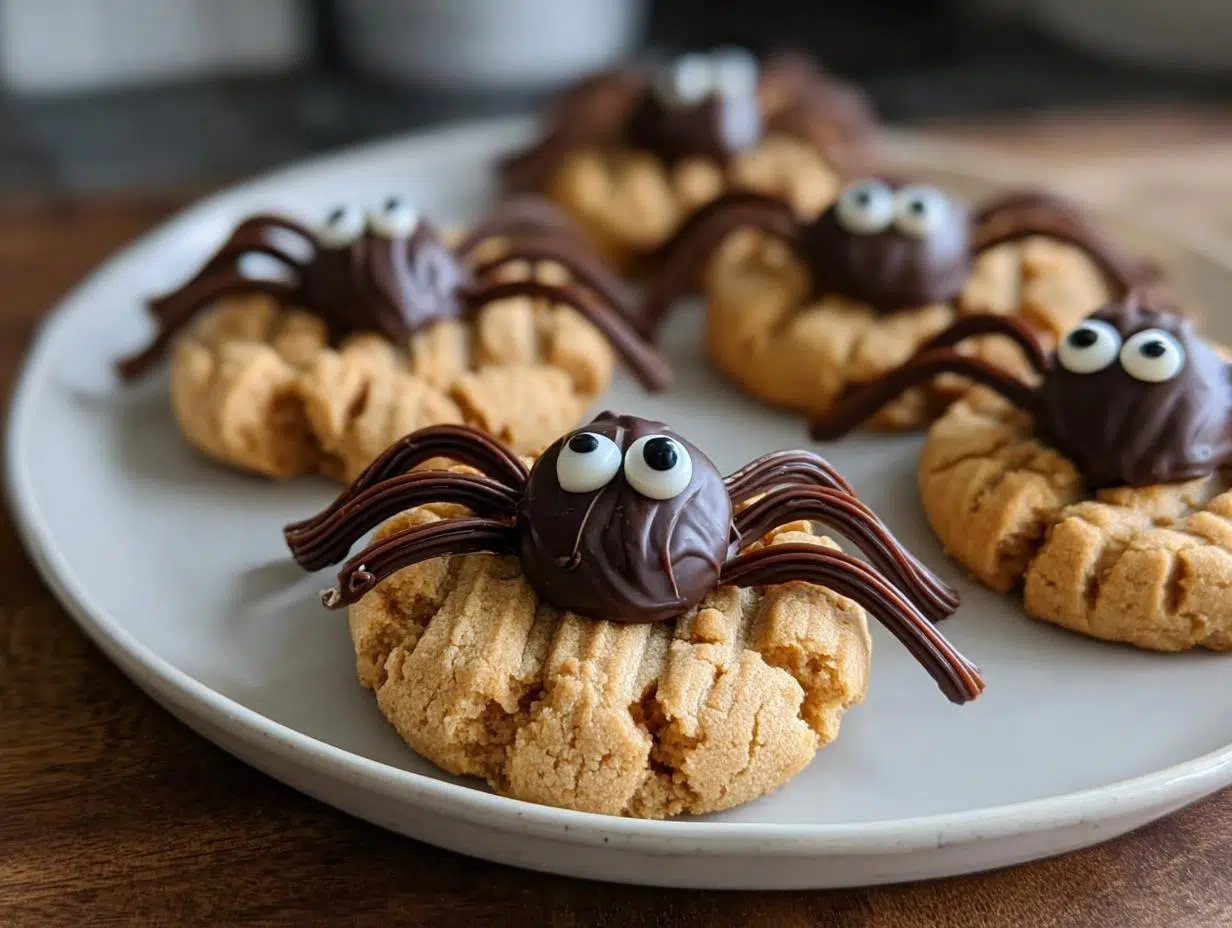 Perfect Spider Cookies: 1 frightful bite - Spider Cookies - additional detail