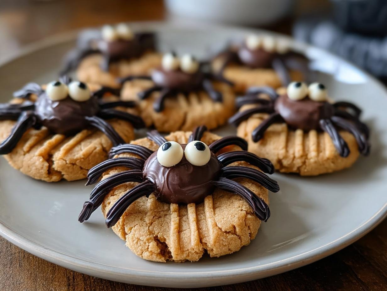 Perfect Spider Cookies: 1 frightful bite - Spider Cookies - additional detail