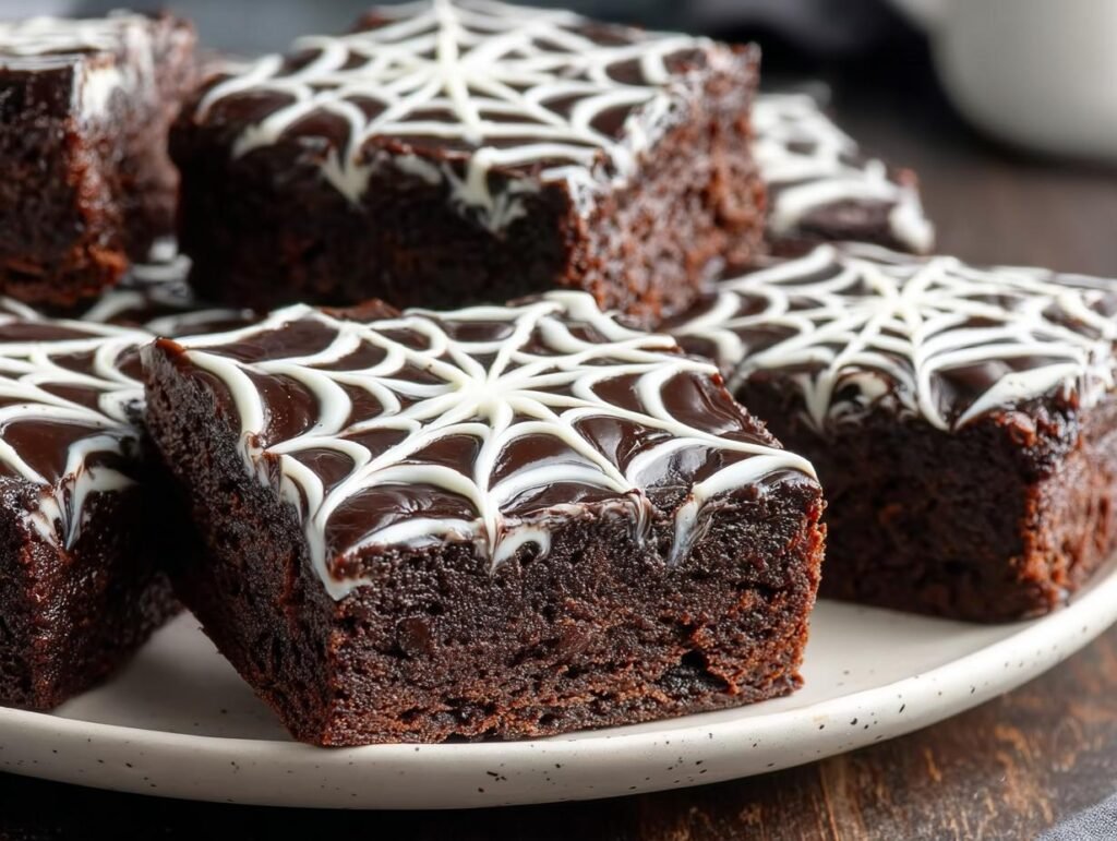 Spiderweb Brownies