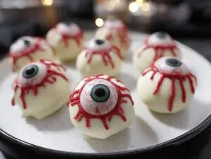 Spooky Eyeball Truffles: 10 Creepy Delights 12 Spooky Eyeball Truffles
