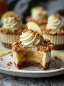 Apple Crisp Mini Cheesecakes: 12 Irresistible Delights 6 Apple Crisp Mini Cheesecakes