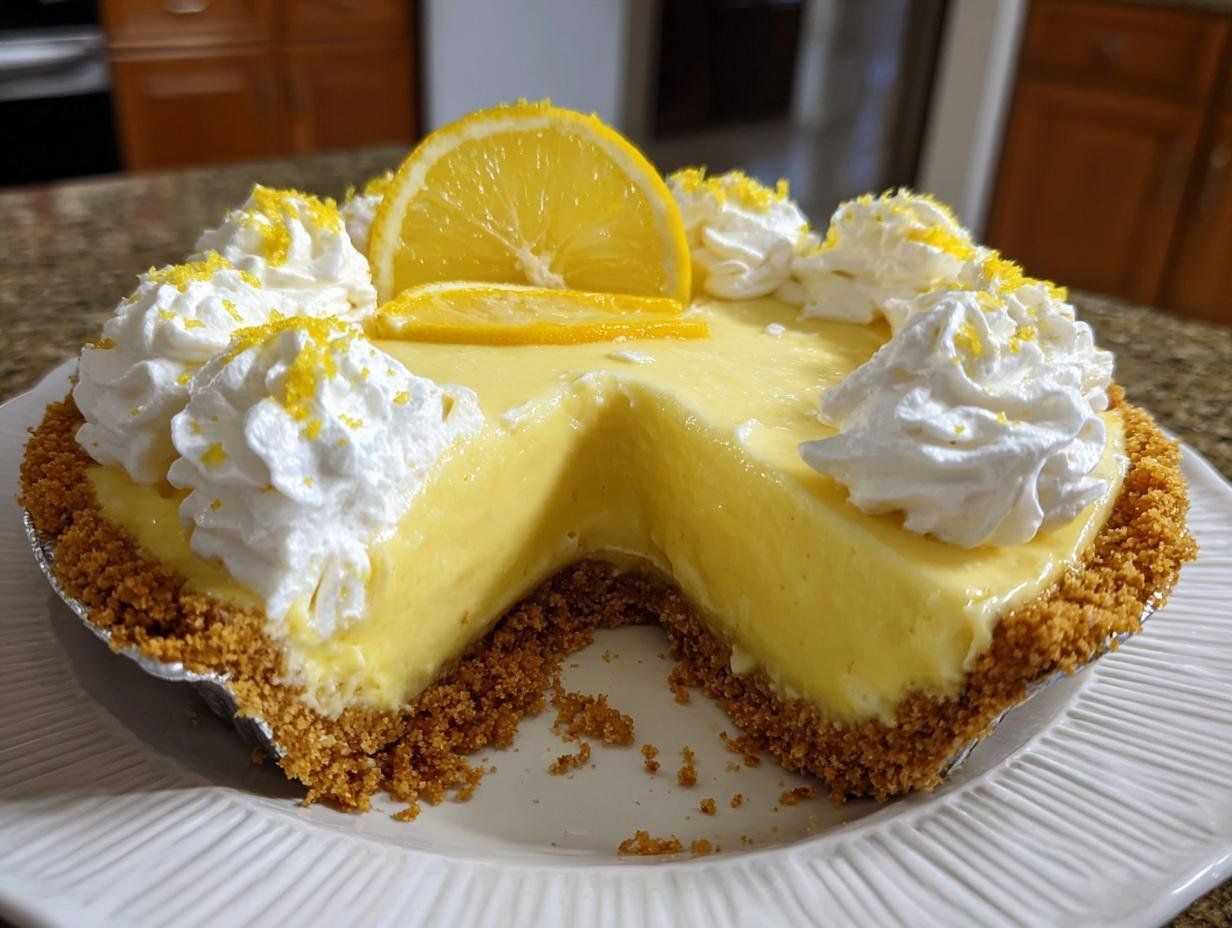 Bake Cream Cheese Lemonade: 1 Luscious Treat - A slice of Bake Cream Cheese Lemonade showing its creamy texture