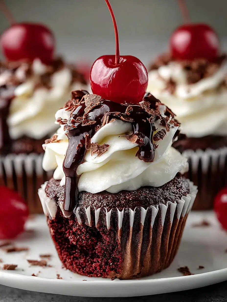 Irresistible Black Forest Cupcakes to Delight You - Black Forest Cupcakes - additional detail