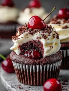 Irresistible Black Forest Cupcakes to Delight You 8 Black Forest Cupcakes