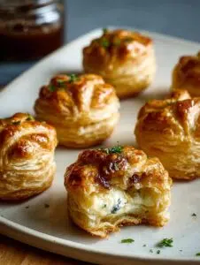 Brie Onion Puffs