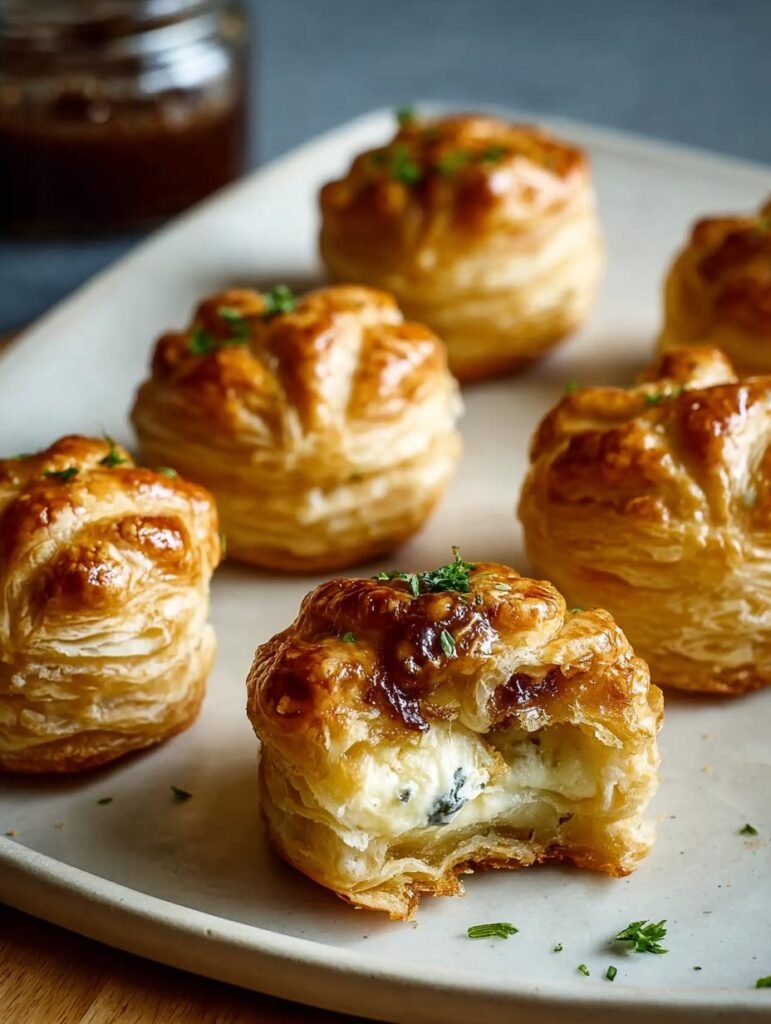 Brie Onion Puffs