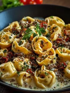 Cheesesteak Tortellini Creamy Provolone