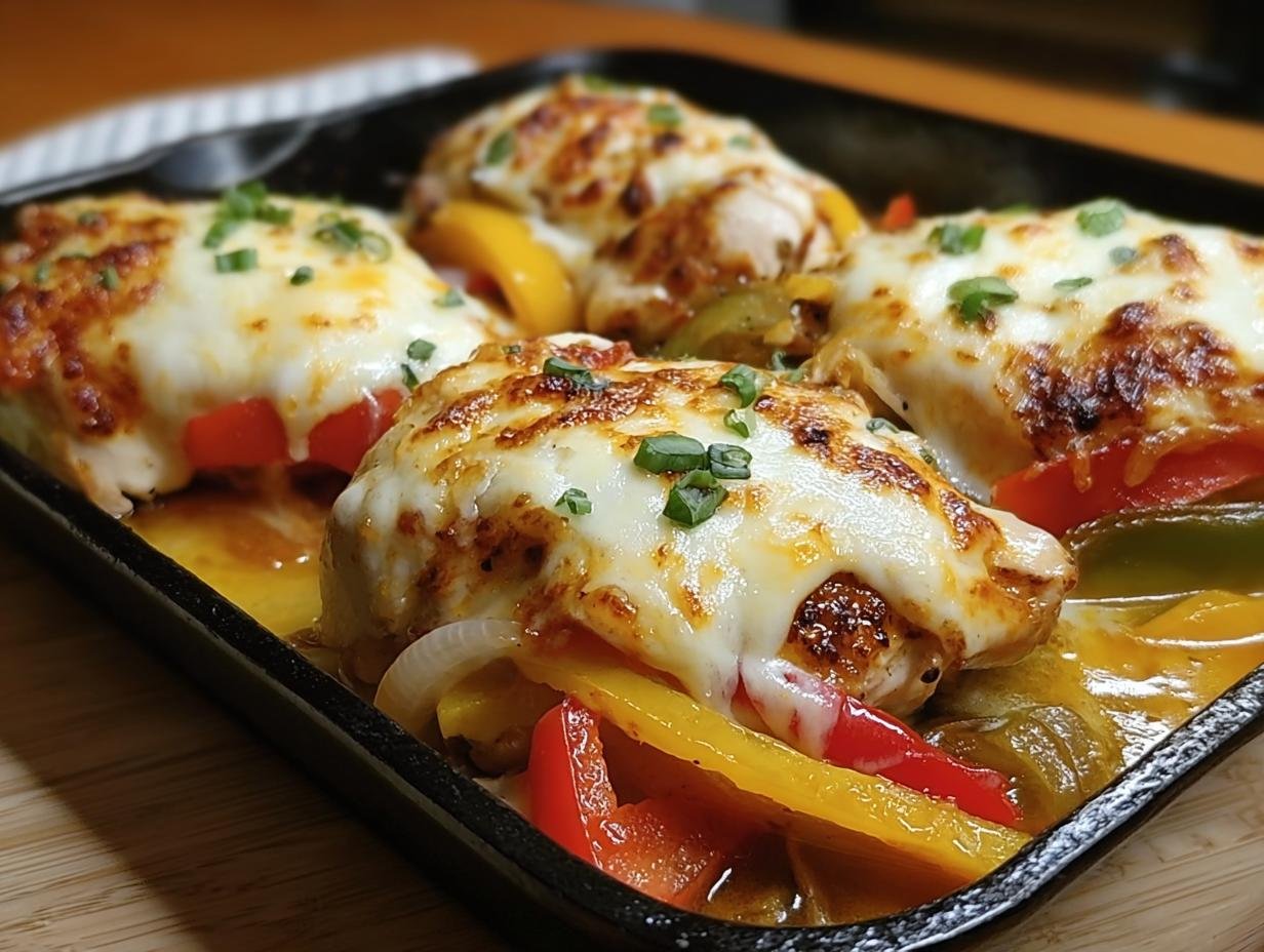 Amazing Cheesy Baked Fajita Chicken Recipe - Cheesy Baked Fajita Chicken - additional detail