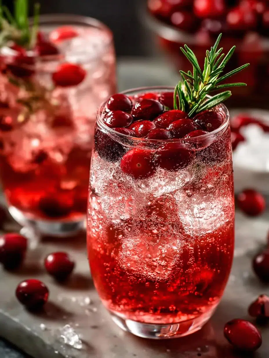 Christmas Cranberry Spritzer: 5-Minute Festive Fizz - Christmas Cranberry Spritzer - additional detail