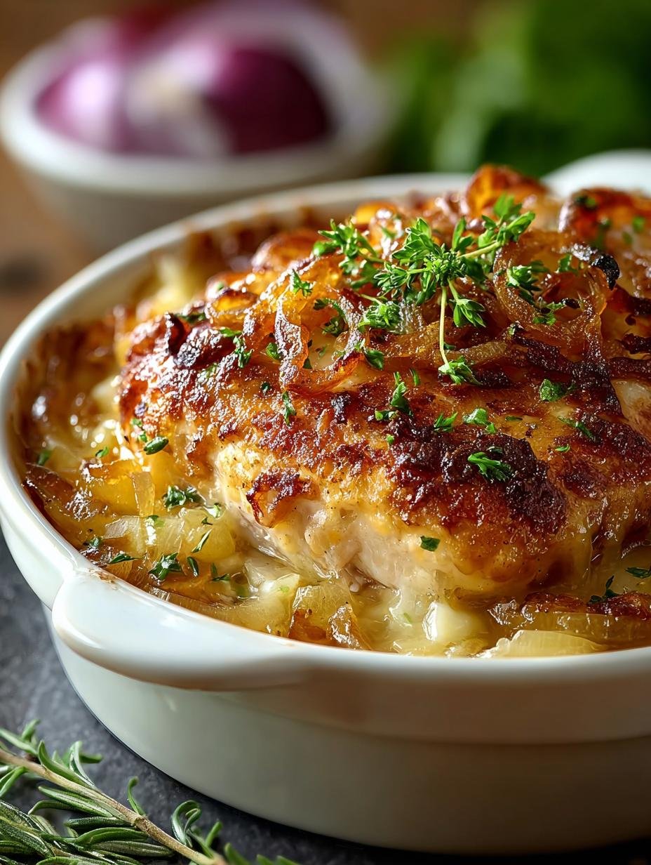 Comforting French Onion Chicken: 6 Delicious Variations - Comforting French Onion Chicken - main visual representation