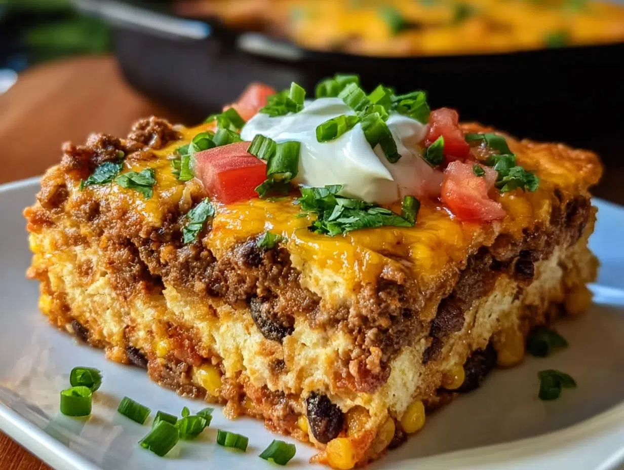 Amazing 15-min Cornbread Taco Bake - Cornbread Taco Bake - main visual representation