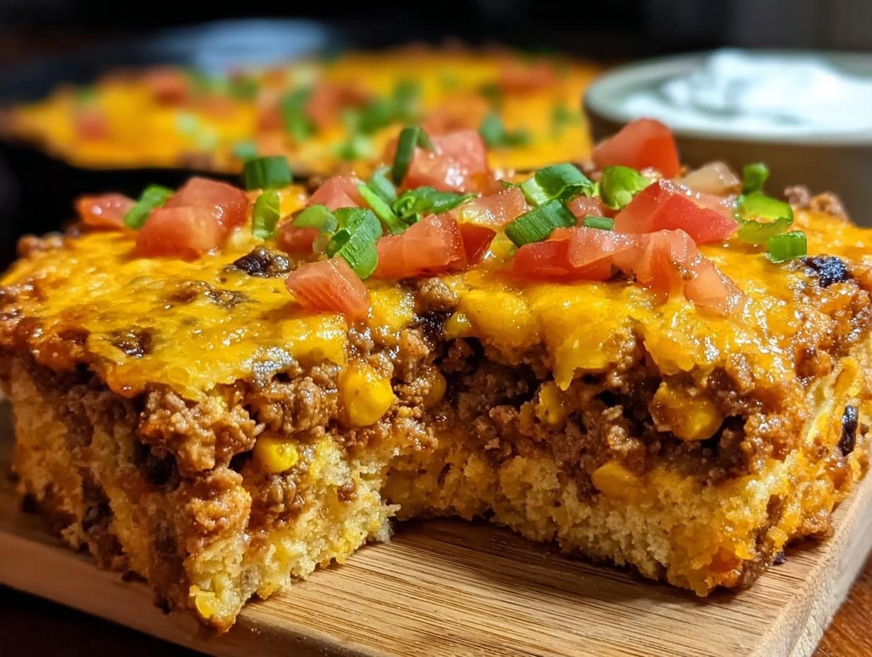 Amazing 15-min Cornbread Taco Bake 3 Amazing 15-min Cornbread Taco Bake - Cornbread Taco Bake - additional detail